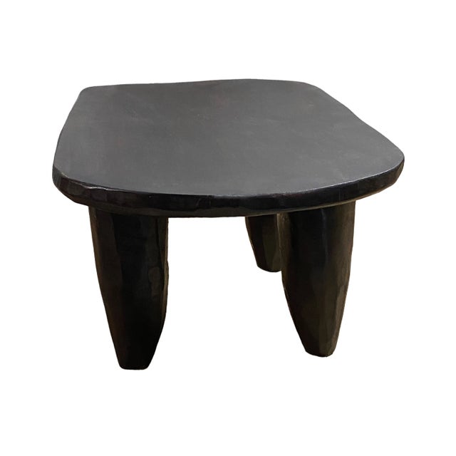 African Senufo Wood Milk Stool I . Coast 14" W For Sale - Image 4 of 9