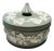 Vintage Round Wedgwood Porcelain Grapevine Box Sage Green For Sale