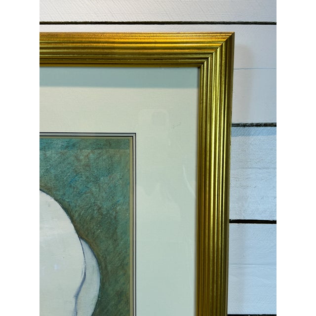 1980s Portrait of a Robust Woman - Original Pastel Art For Sale - Image 5 of 7