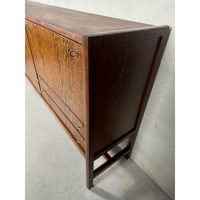 Wood Vintage Wenge Highboard, 1960s For Sale - Image 7 of 18