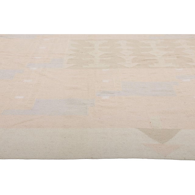 Vintage Indian Dhurrie Rug, 08'10 X 11'07 For Sale - Image 4 of 10