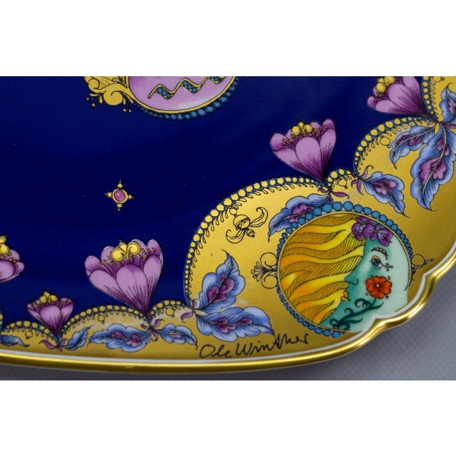 1970s Porcelain Aquarius Wall Plate by Ole Winther for Hutschenreuther For Sale - Image 10 of 18