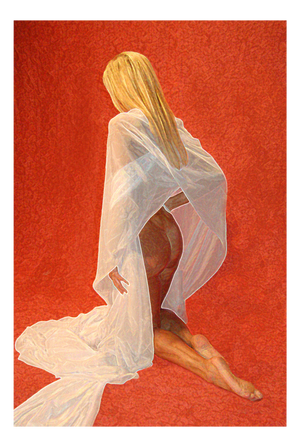 Vincenzo Marega, Composition 4, Nude, 2026, Giclee Print on Canvas