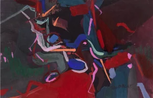 'Organic Abstract' by Hilary Goldblatt, 1990, Milwaukee Institute of Art, Woman Artist