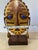 Gold Vintage Christian Luis Gómez Chile Brass & Copper Mask Sculpture, Lapis Lazuli For Sale - Image 8 of 11