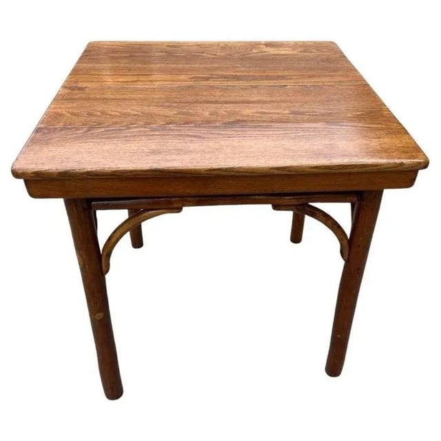 1940s Old Hickorry Square Gaming or Dining Table For Sale - Image 5 of 5