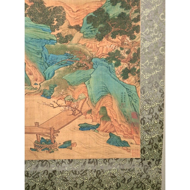 Chinese Landscape Scroll For Sale - Image 4 of 8