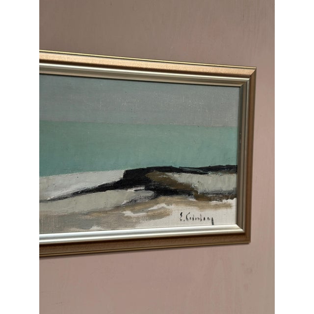 Mid 20th Century Eric Cederberg, Coastal Landscape, 1950s, Oil on Canvas, Framed For Sale - Image 5 of 18