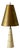 Mid-Century Modern Leather and Brass Accent Lamp For Sale
