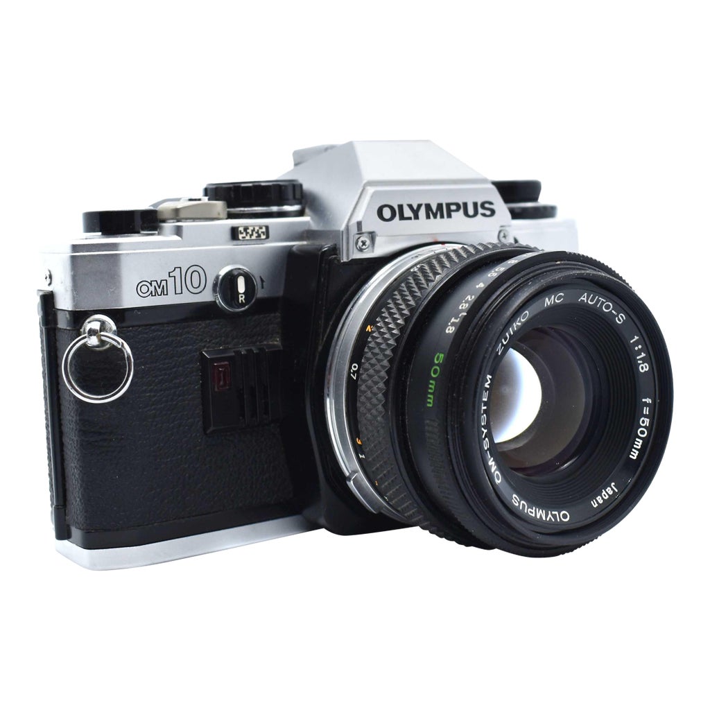1970's Olympus Om-10 35mm SLR Camera With Zuiko 50mm Lens - Japan