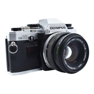 1970's Olympus Om-10 35mm SLR Camera With Zuiko 50mm Lens - Japan For Sale