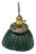 1930's Green Mercury Glass Industrial Pendant Light - 7 Available! For Sale