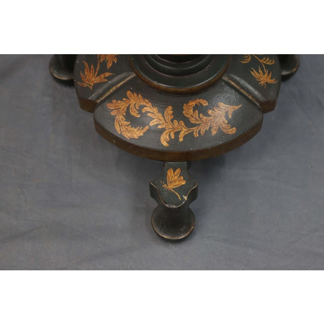 Mid 20th Century Mid 20th Century Floor Lamp With Table and Golden Leaves For Sale - Image 5 of 7