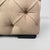Italian Modern Squared Pouf in Beige Suede with Buttons, 1990s For Sale - Image 11 of 13