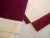 1940s Linen Hand Towels Maroon & Ivory Set of 3 For Sale - Image 4 of 11