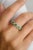 5 Stone Round Cut Emerald Diamond Wedding Band Size 5 For Sale In New York - Image 6 of 11