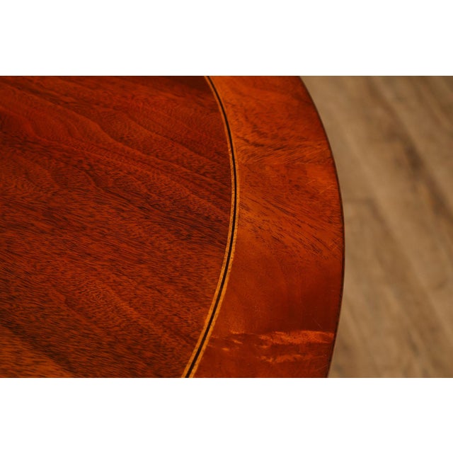 Brown Henkel Harris Mahogany Demilune Console Cabinet Console For Sale - Image 8 of 18