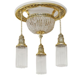 Art Nouveau Ceiling Lamp, 1890s For Sale