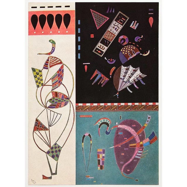 Paper 1960 After Wassily Kandinsky "Division - Unity", Vintage First Edition Full-Color Print For Sale - Image 7 of 8