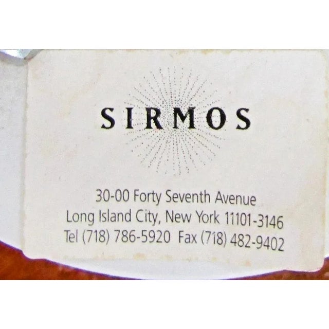 Large Sirmos Orange Fiberglass Resin Sun Design Art Deco Revival Chandelier For Sale - Image 13 of 14