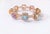 Traditional Bochic Capri” Vintage Sapphire & Multi Natural Gem Bangle Set 18K Gold & Silver For Sale - Image 3 of 15