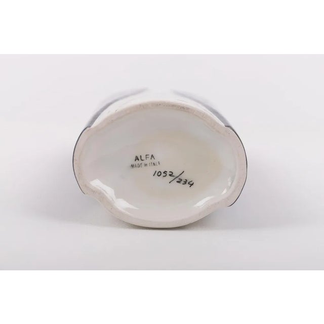 1980s Italian Glazed Ceramic Vase from Alfa, 1980s For Sale - Image 5 of 6