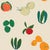 Sample - Fruits and Veggies Wallpaper by Susan Hable in Multicolor For Sale