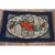 Antique American Hooked Blue 1890s Rug, Circa Date: 1890s. This charming example of an American hooked rug showcases the...