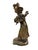 Art Nouveau Early 20th Century Charlotte Monginot Girl W Flowers Bronze Sculpture For Sale - Image 3 of 12