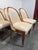 Set of x12 beautiful attributed to Cygal Art Deco Chairs Ivory Leather Must be bought as a set