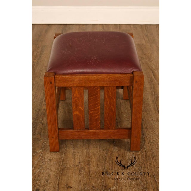 Stickley Stickley Mission Collection Oak Spindle Coffee Table For Sale - Image 4 of 18