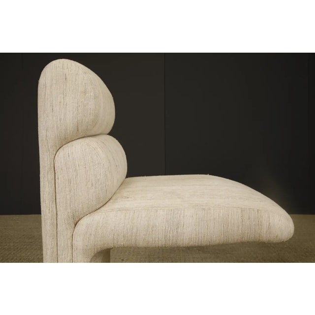 Set of 6 Channel-Tufted Post-Modern Dining Chairs by Finesse, 1970s, Signed For Sale - Image 12 of 15