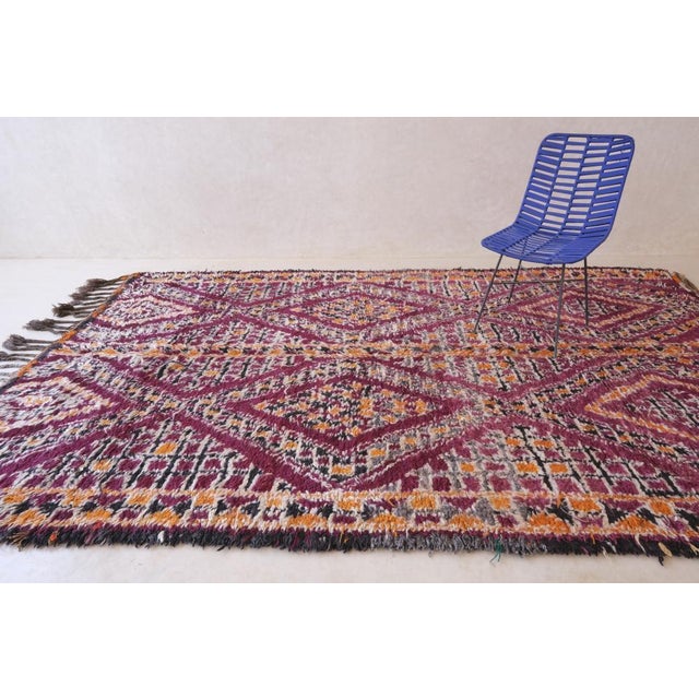 Textile 1980's Moroccan Collector Rug - 11.2 X 6.5 Ft For Sale - Image 7 of 9