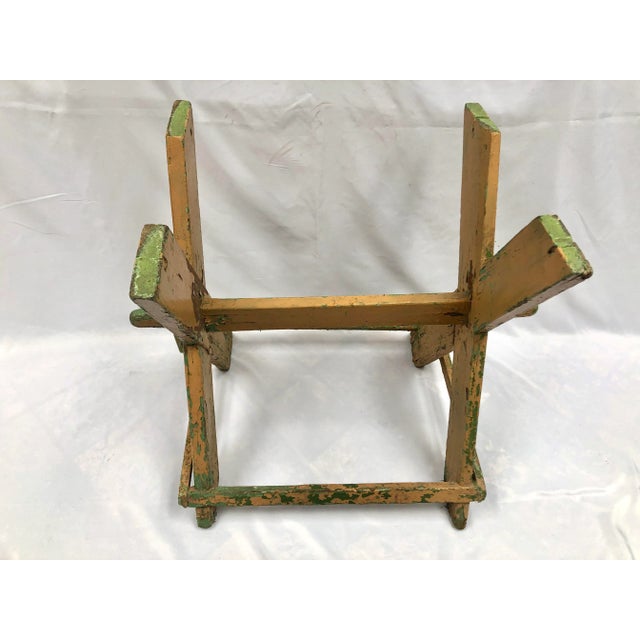 Antique French Hand Crafted Trestle Table For Sale - Image 4 of 13