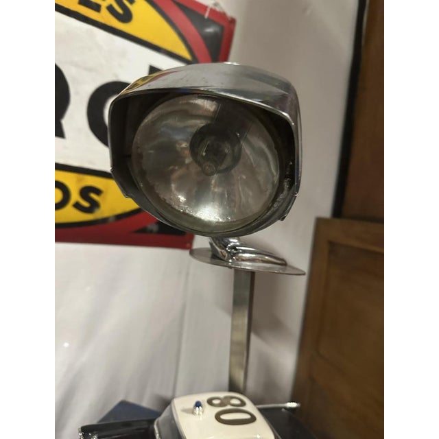 American Police Lamp with Retro Headlight, 1960s For Sale - Image 3 of 8