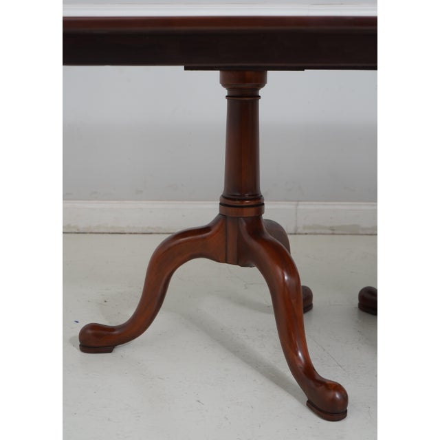 Henkel Harris Henkel Harris Cherry Pedestal Dining Room Table For Sale - Image 4 of 12