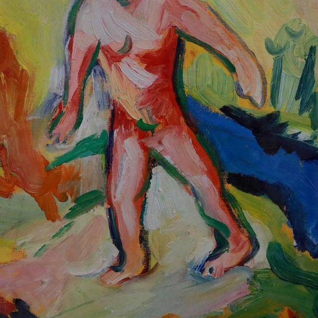 Mimmo Germana, Figurative Composition, Oil on Canvas, Framed For Sale - Image 6 of 18
