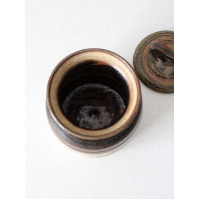 Vintage Studio Pottery Jar For Sale - Image 4 of 10