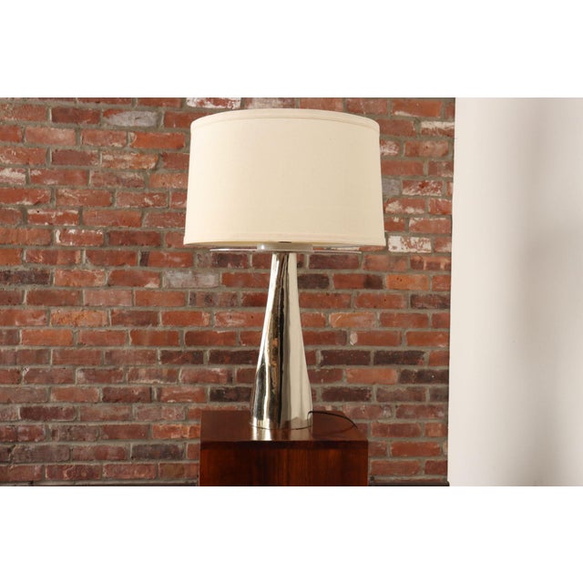 Metal Mid-Century American Modern Chrome Hairpin / Wishbone Table Lamp by Laurel For Sale - Image 7 of 18