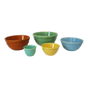 Bauer Large Ring California Pottery Bowl Set