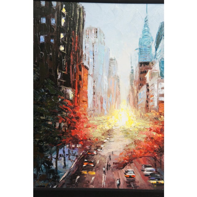 Elena Bond Forever New York Impressionist Cityscape Street Scene Giclee 42" For Sale - Image 6 of 13