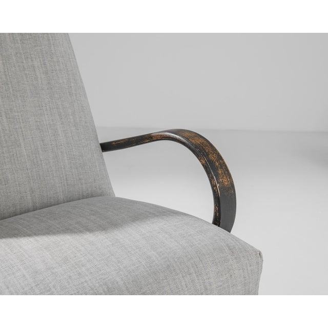 1950s Czech Wooden Armchairs by J. Halabala, - A Pair For Sale In Greensboro - Image 6 of 6