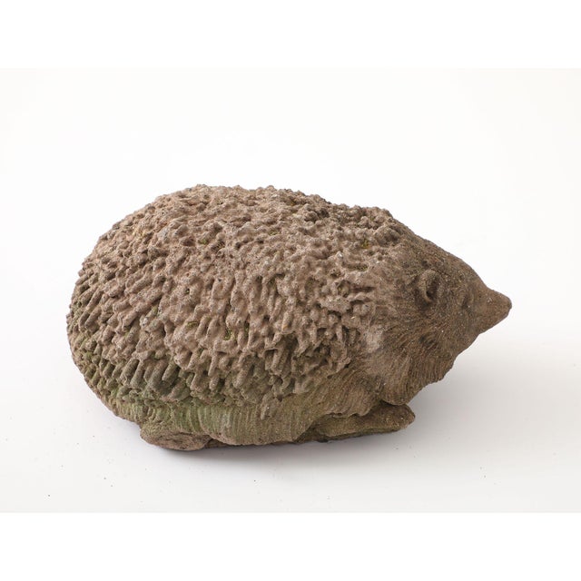 Late 20th Century Reconstituted Stone Hedgehog Garden Ornament, 20th Century For Sale - Image 5 of 10