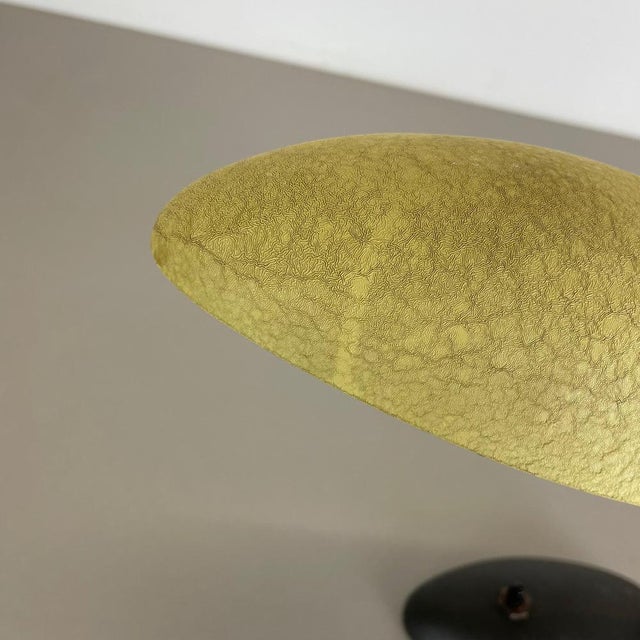 Yellow + Black Sputnik Table Lights in the style of Stilnovo and Auböck, Italy, 1950s, Set of 2 For Sale - Image 9 of 18