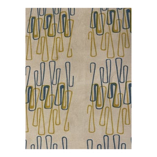 Vintage Boomerang Pattern Fabric For Sale