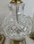 Vintage Neoclassical Diamond-Pattern Glass Urn Table Lamps - Pair For Sale In Houston - Image 6 of 13