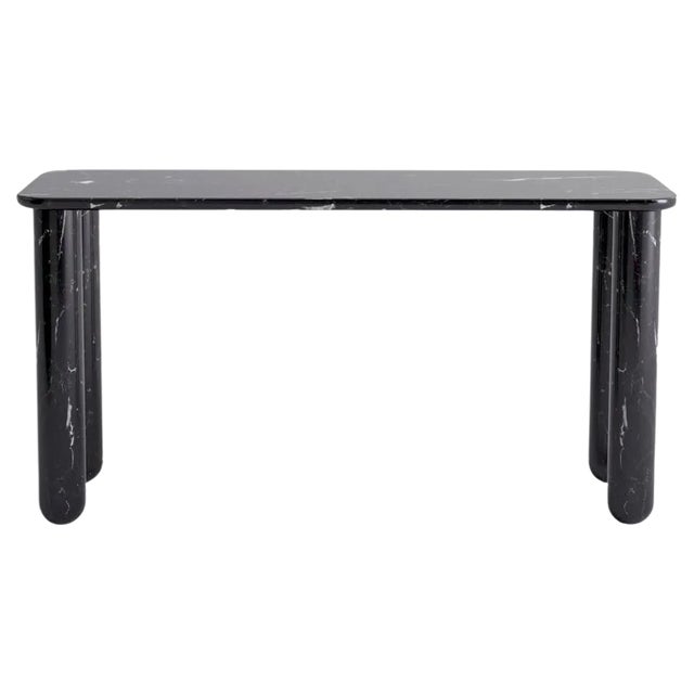 Small Black Marble Sunday Dining Table by Jean-Baptiste Souletie For Sale
