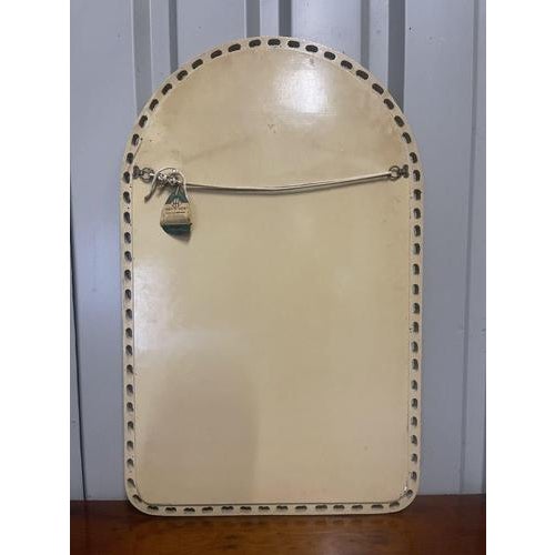 Vintage John Halls Galvo Cream and Gold Gilt-Wood Wall Mirror, 1950s For Sale - Image 9 of 11