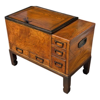 Antique Japanese Hibachi Side Table For Sale