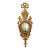 Mid-Century Italian Neoclassical Giltwood Wall Clock by Palladio. For Sale
